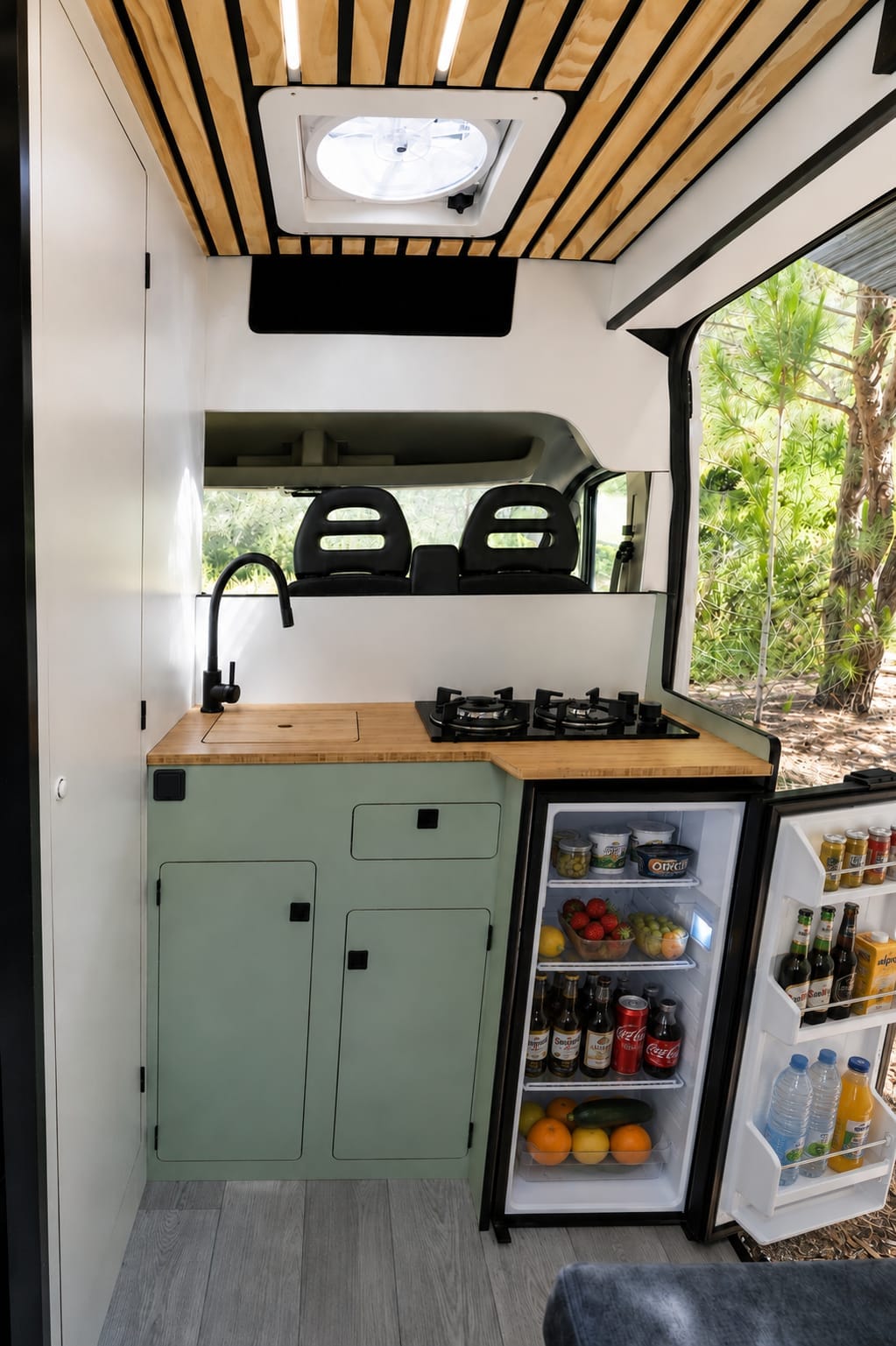 Instalación de cocina en camper